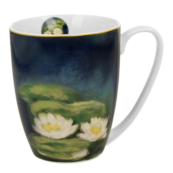 Porcelanowy Kubek z Liliami Wodnymi Claude Monet 360 ml Klasyczny