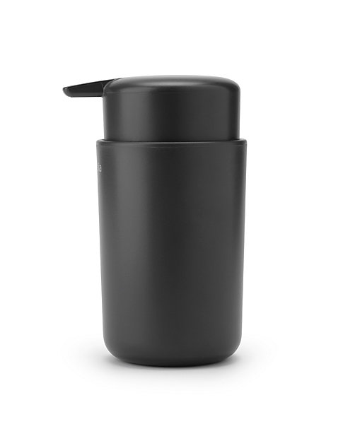 Distributeur de savon 250 ml effet grès noir Renew Brabantia