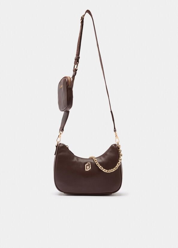 Borsa hobo piccola con catena