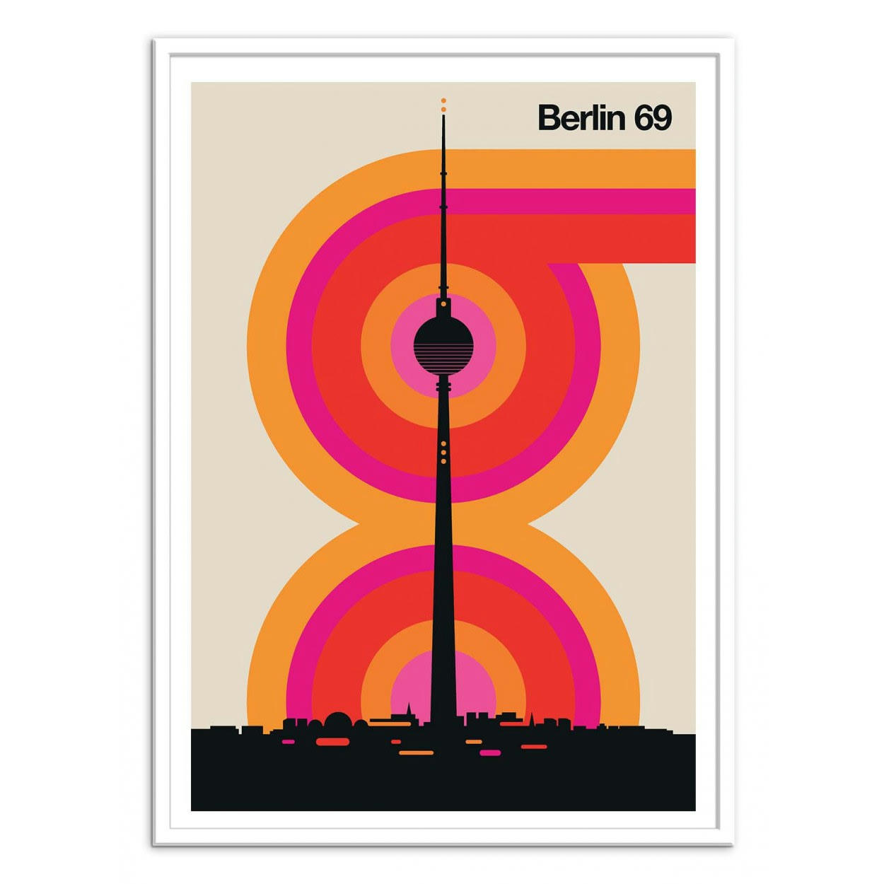 BO LUNDBERG - BERLIN 69 - Affiche d'art 30 x 40 cm