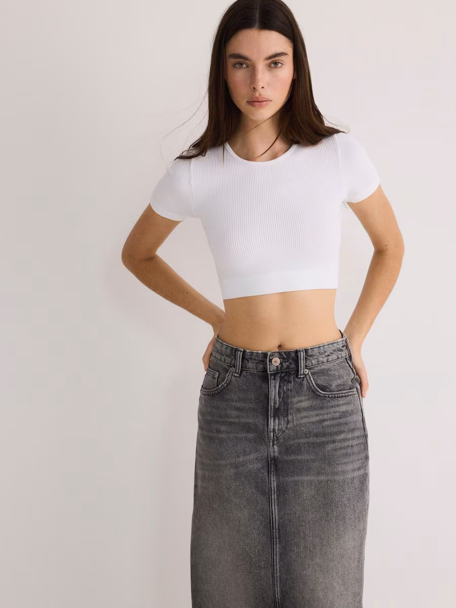 Rib Knit T-Shirt