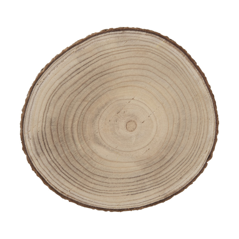 Decoratieplateau hout - bruin - &Oslash;26x2 cm