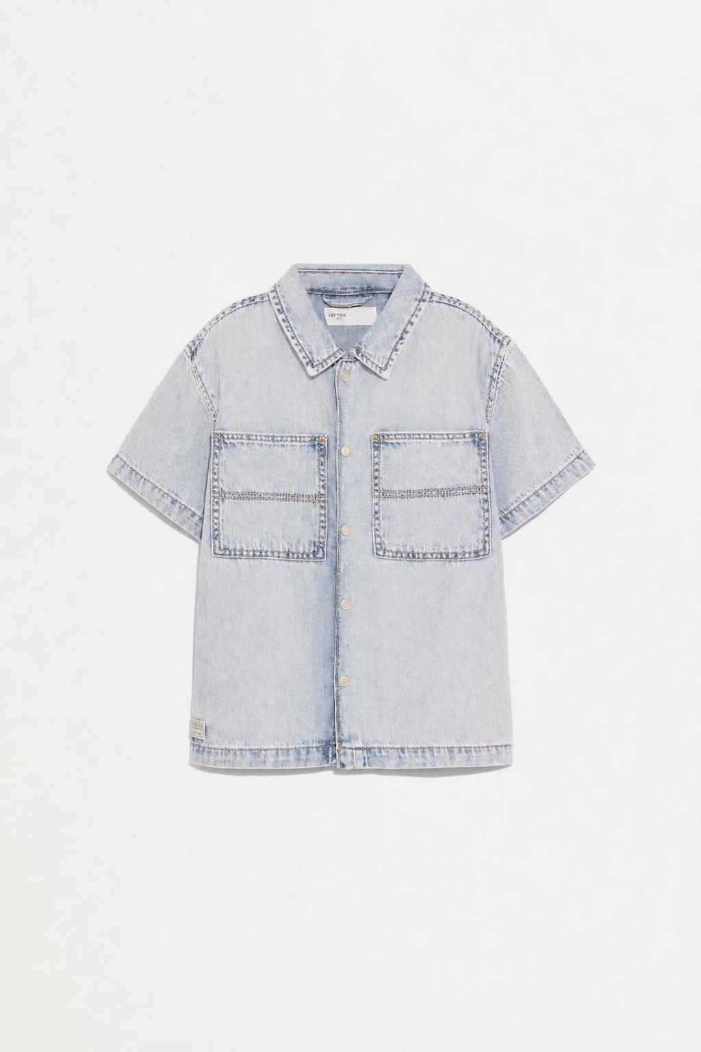 Camisa denim efecto lavado