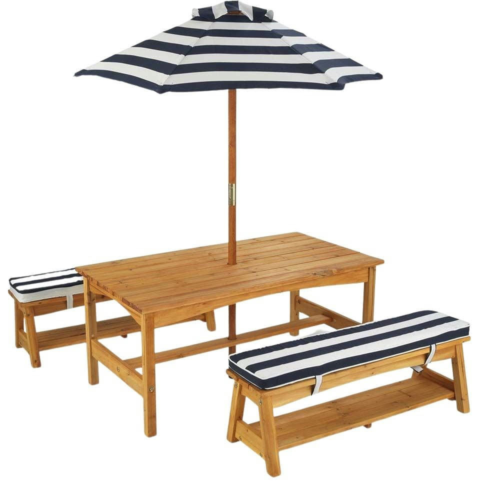 - Ensemble table et bancs d