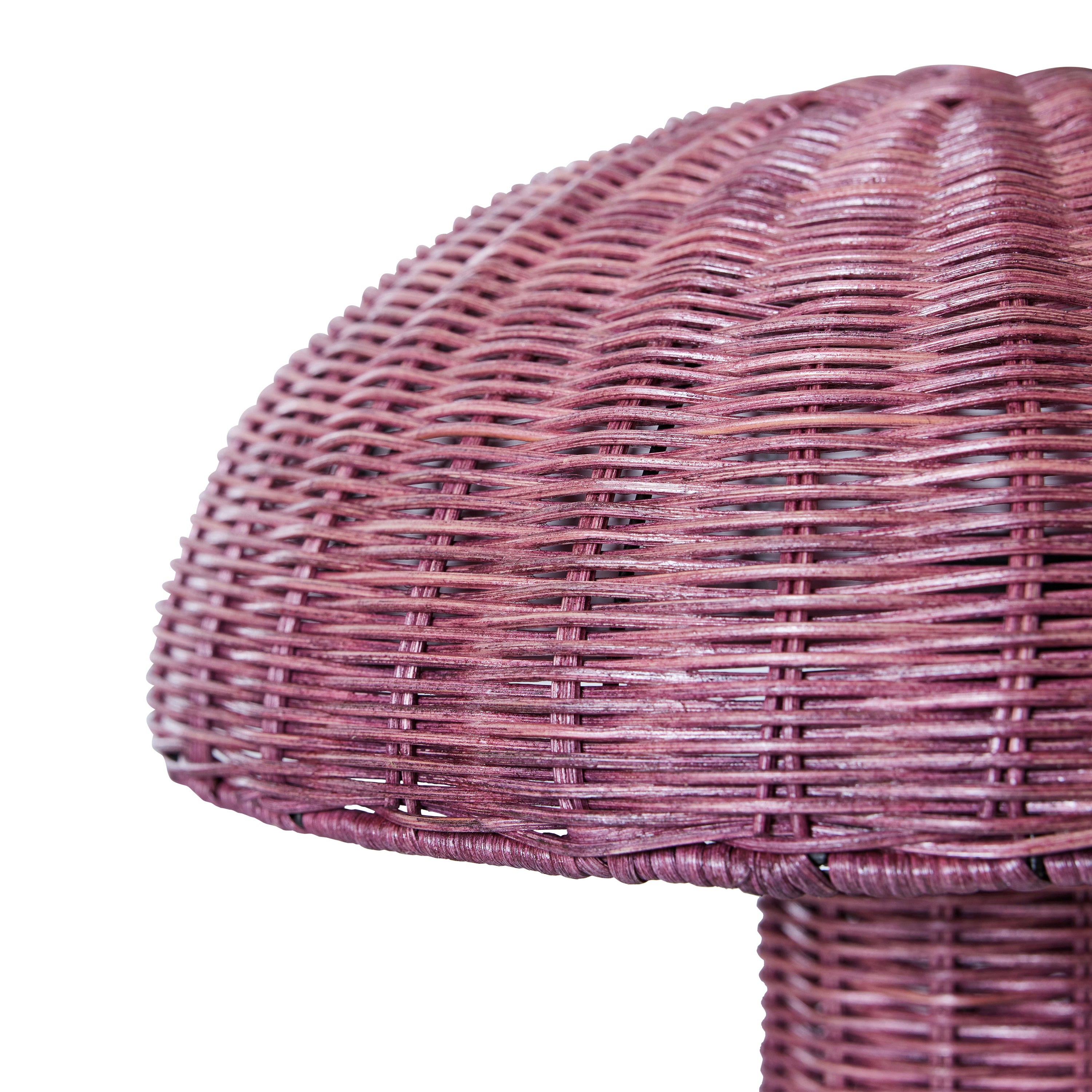 HKliving Rattan Tafellamp - Burgundy