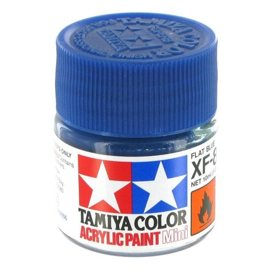 Tamiya Colour Acrylic Paint XF-8 Flat Blue 10ml