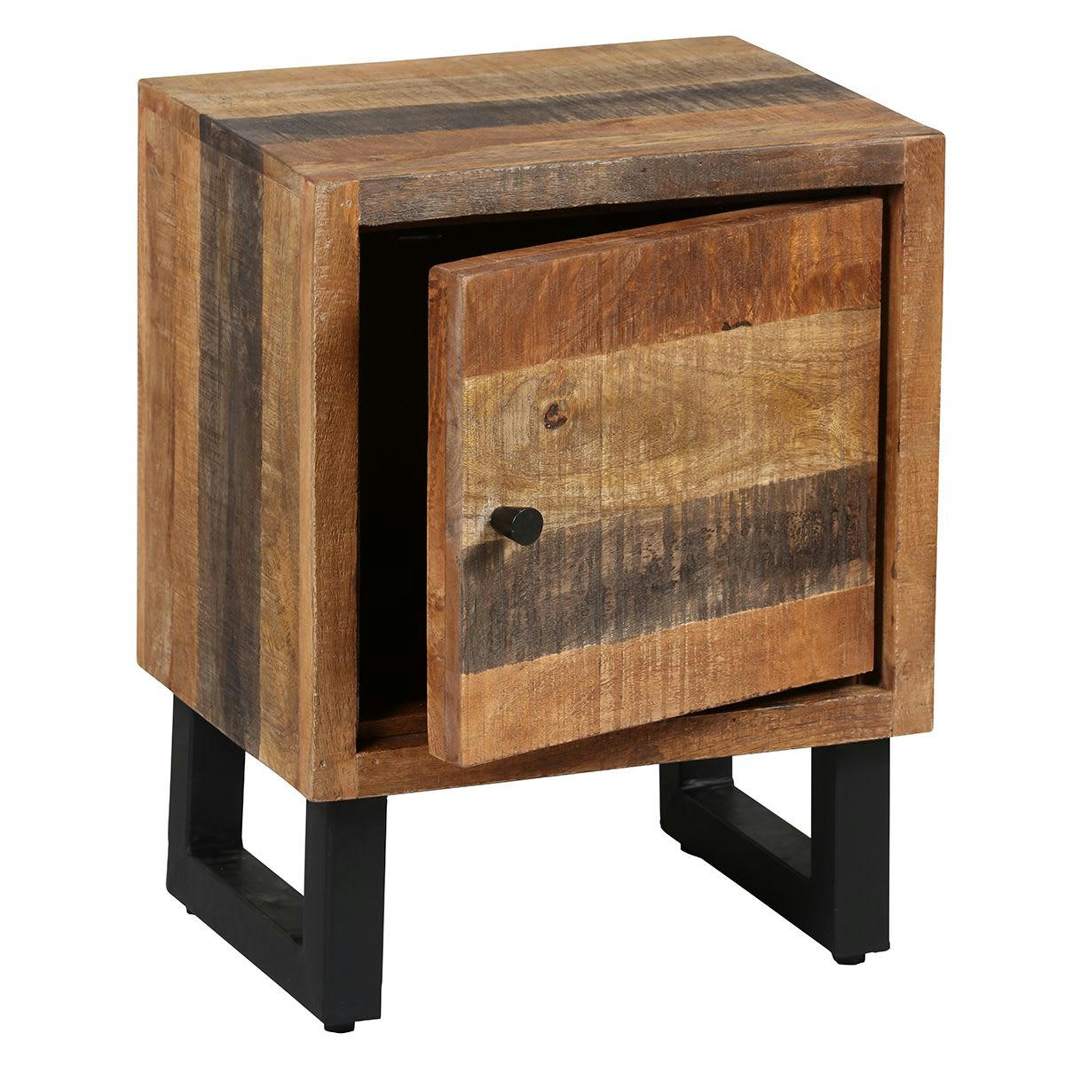 ODILON - Chevet  1 porte acier et bois massif