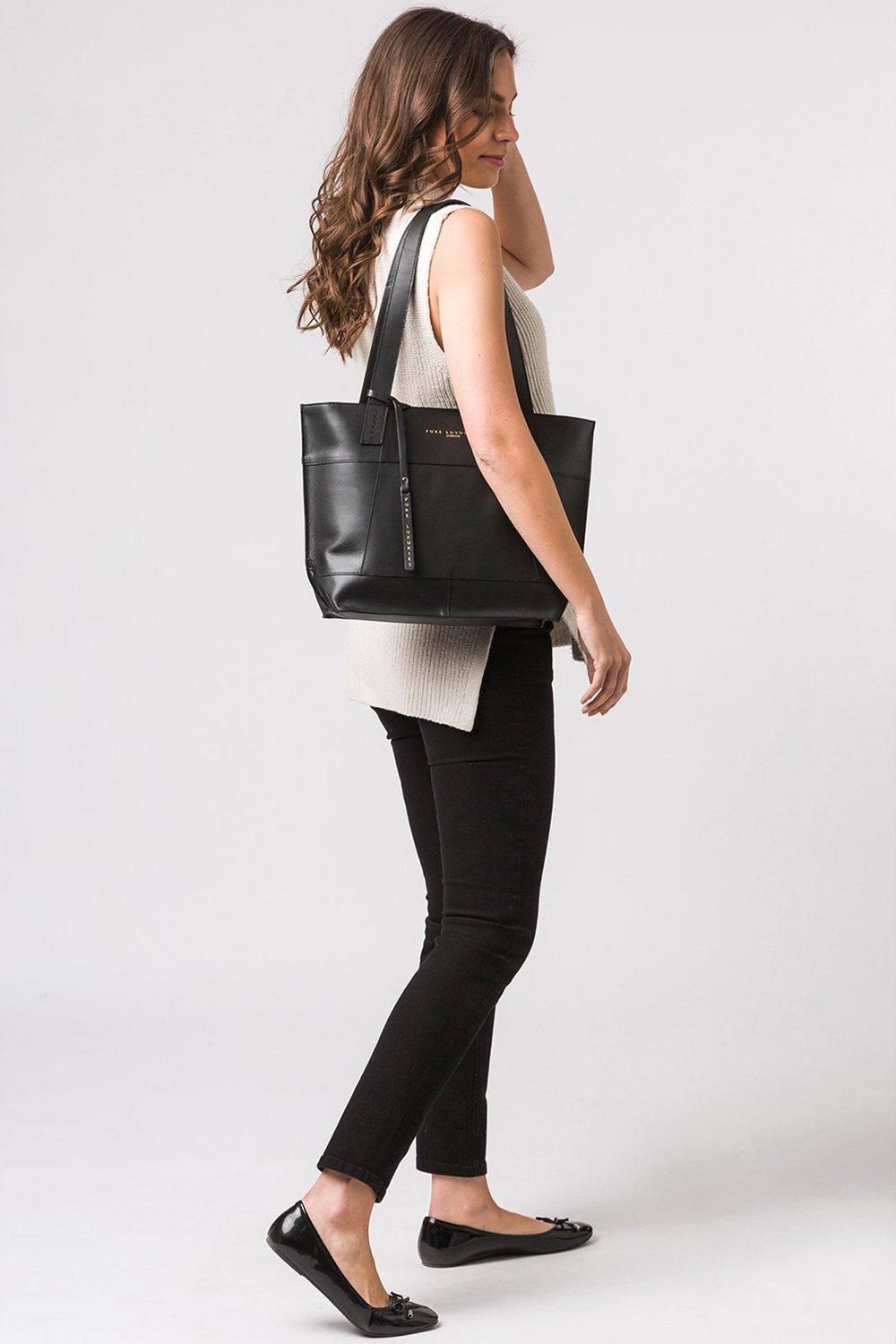 Pure Luxuries London Portslade' Vegetable-Tanned Leather Tote Bag