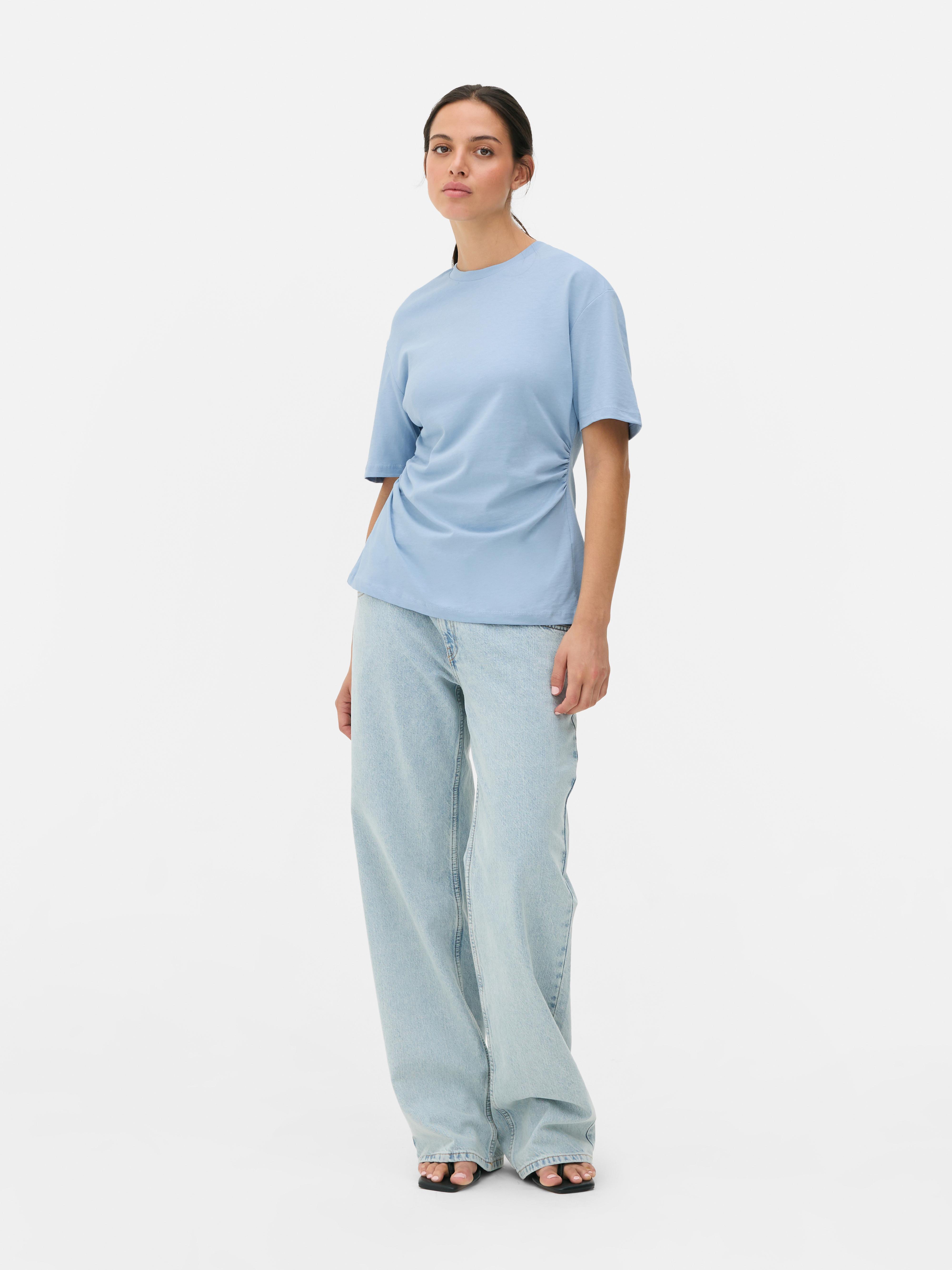 Crew Neck Cinched Tee