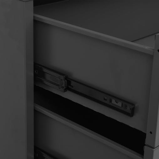 NNEVL Industrial Drawer Cabinet Anthracite 78x40x93 cm Metal