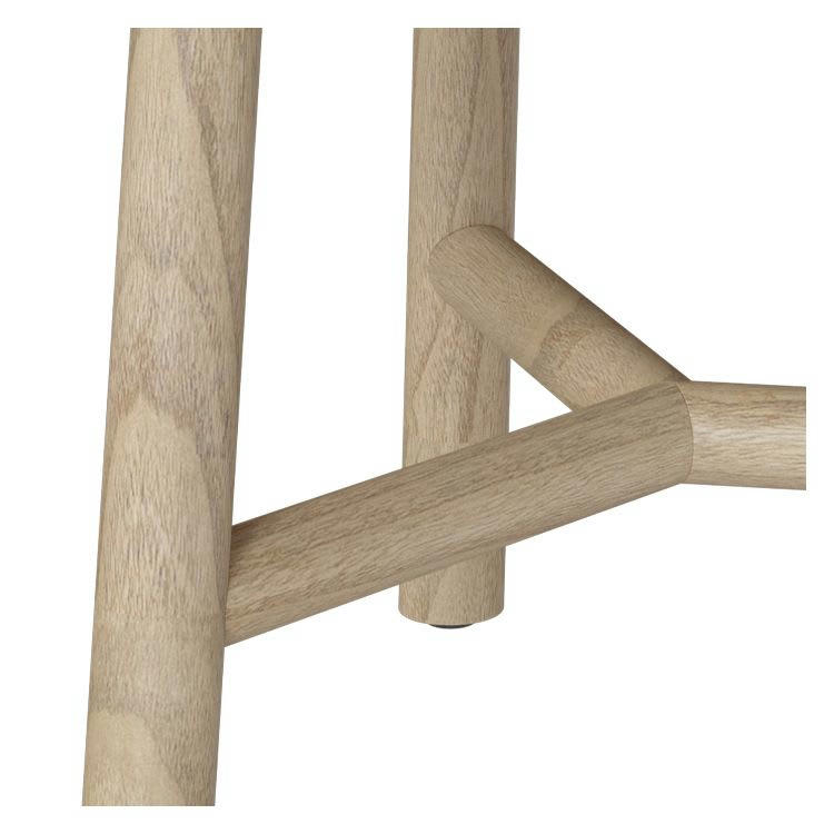 PALOMA - Table basse ronde en bois de mindi D60 cm