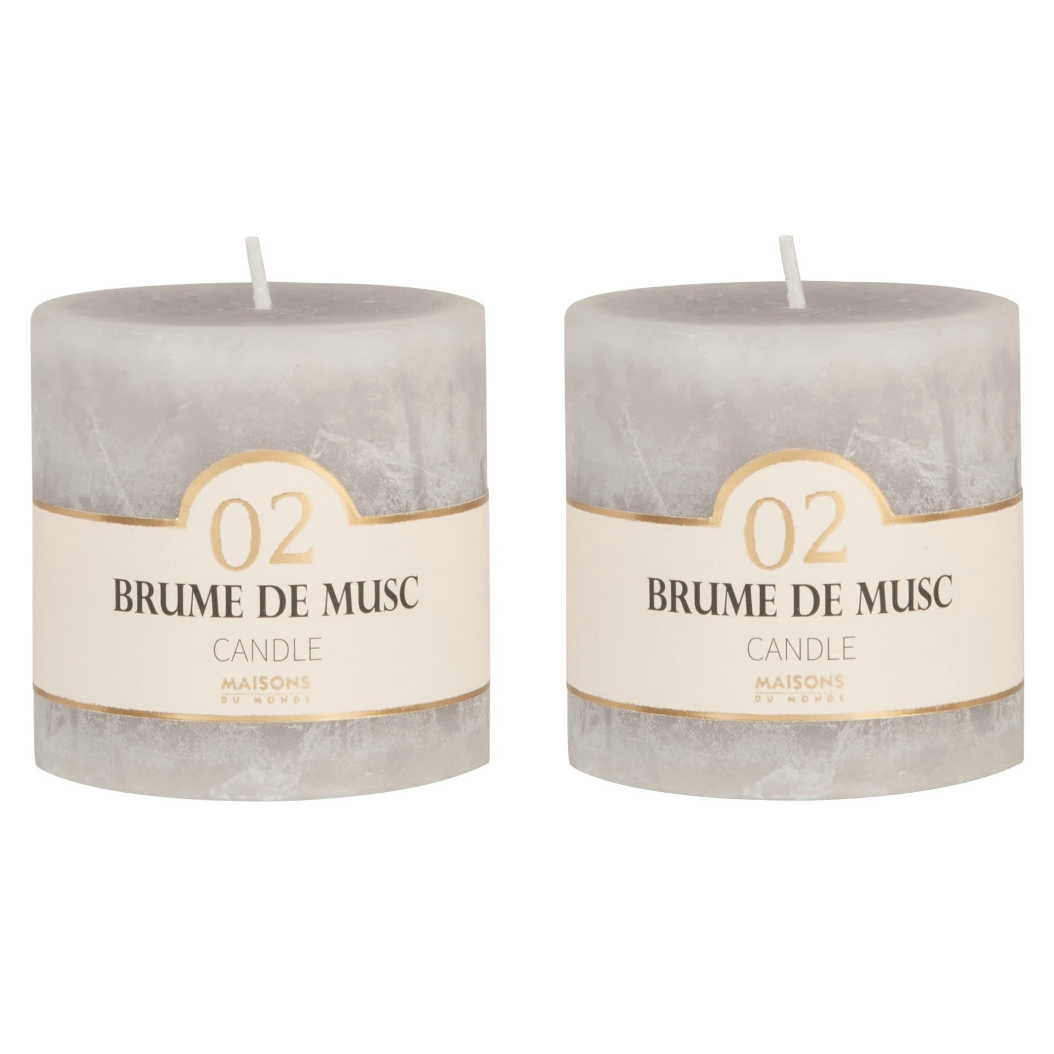 COLORAMA - Bougie parfumée grise H7, 230g