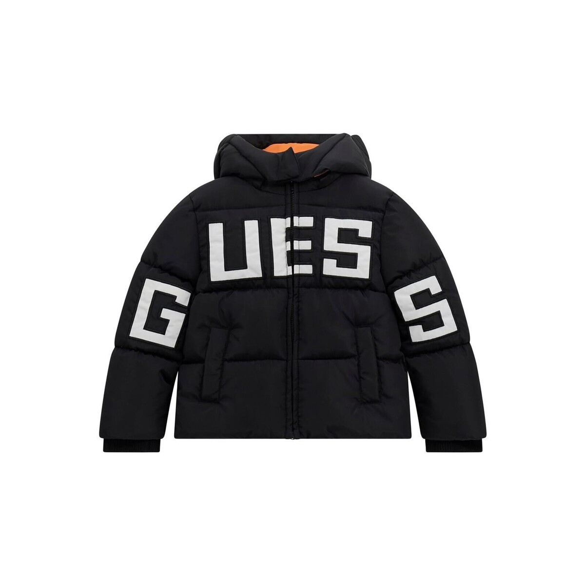 Guess - HOODED PADDED JACKET - Black