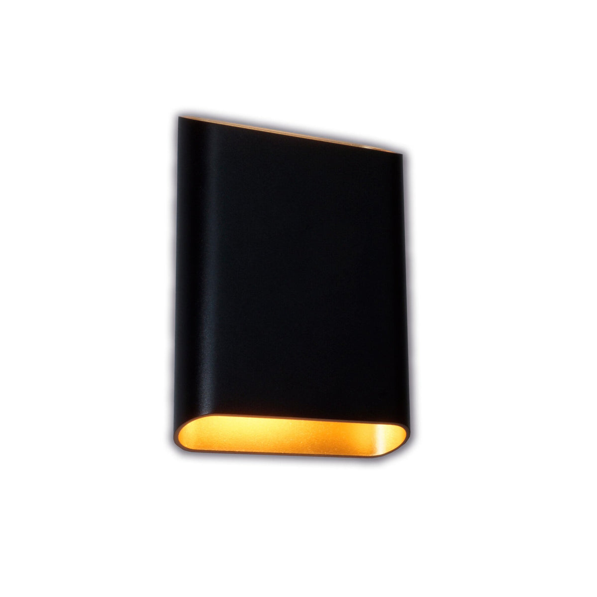 Artdelight wandlamp Diaz - 2 lichts - 4 x 20  cm - zwart goud