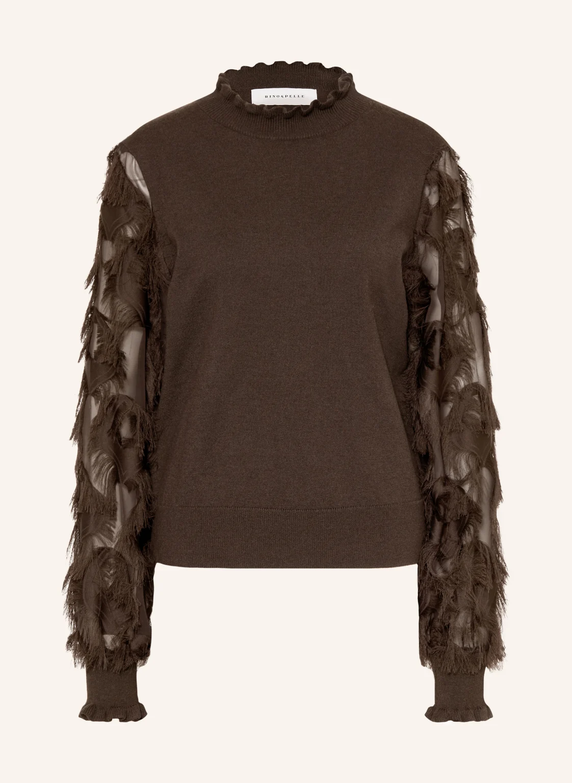 RINO & PELLE Pullover JANIQUE im Materialmix