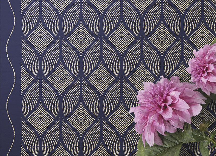 Modny winylowy dywan Geometryczny splot 60 x 90 cm