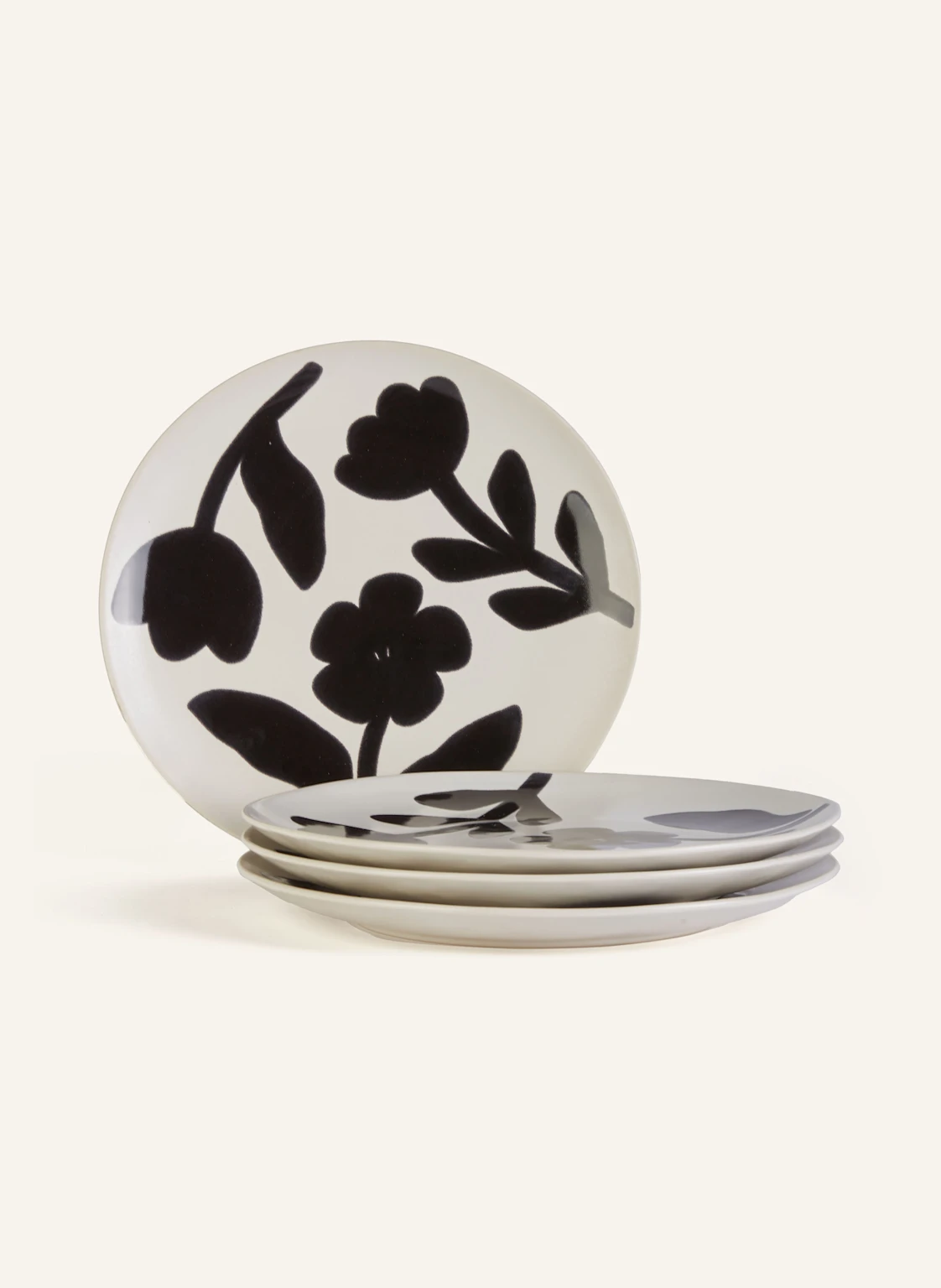 BROSTE COPENHAGEN 4er-Set Speiseteller FLORA