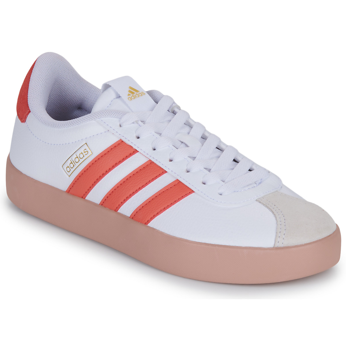 adidas - VL COURT 3.0 - White / Pink / Gum