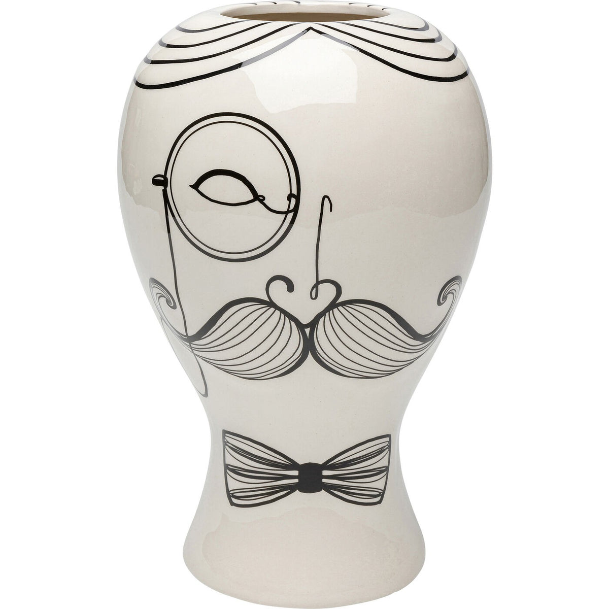 Kare Design Vaas Favola man zwart wit