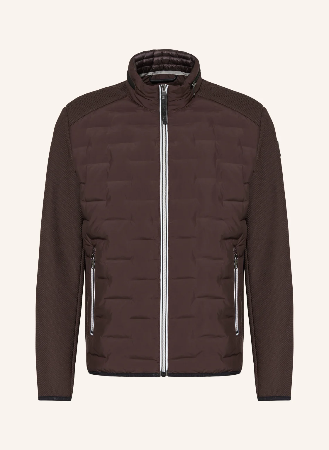 MILESTONE Steppjacke MSNERANO aus Leder mit abnehmbarer Kapuze