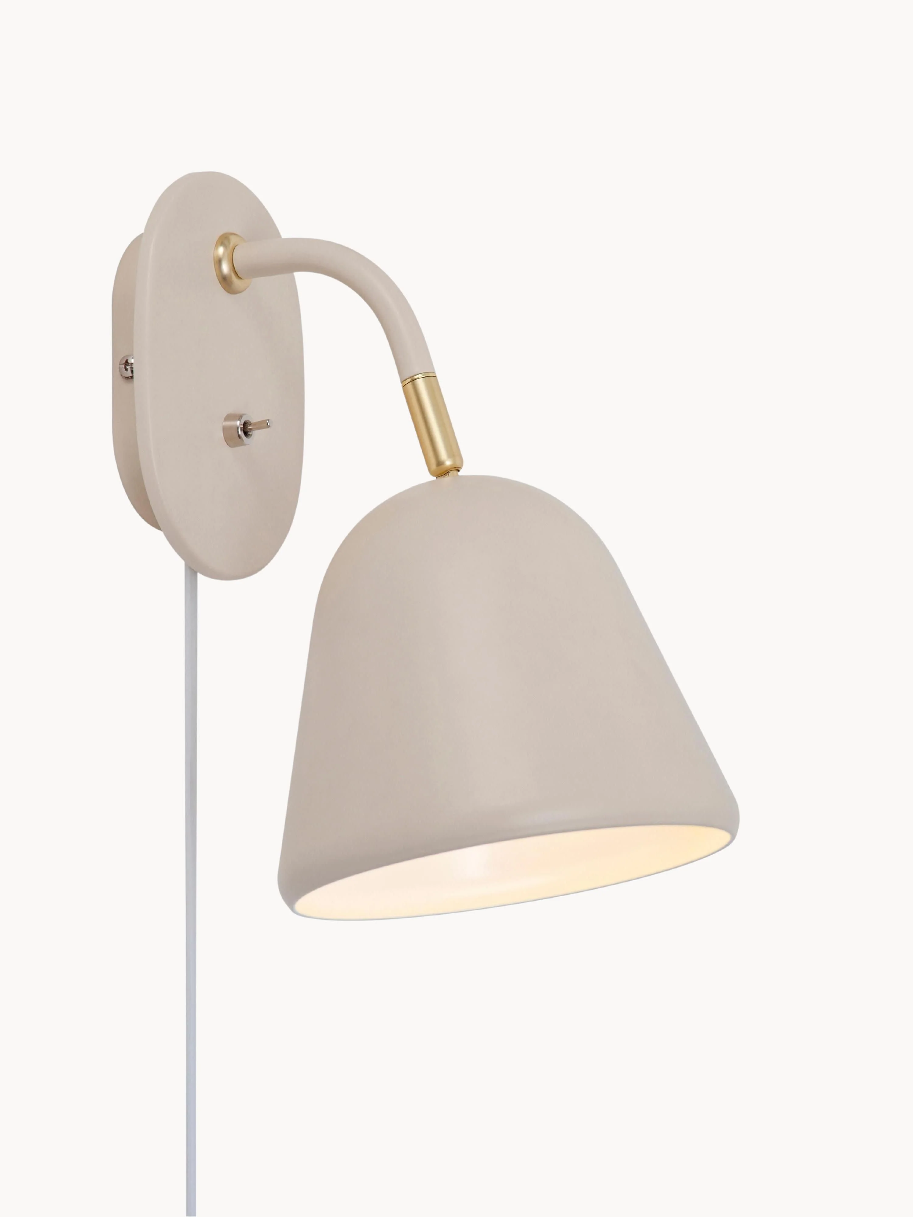 Verstellbare Wandleuchte Mala mit Stecker