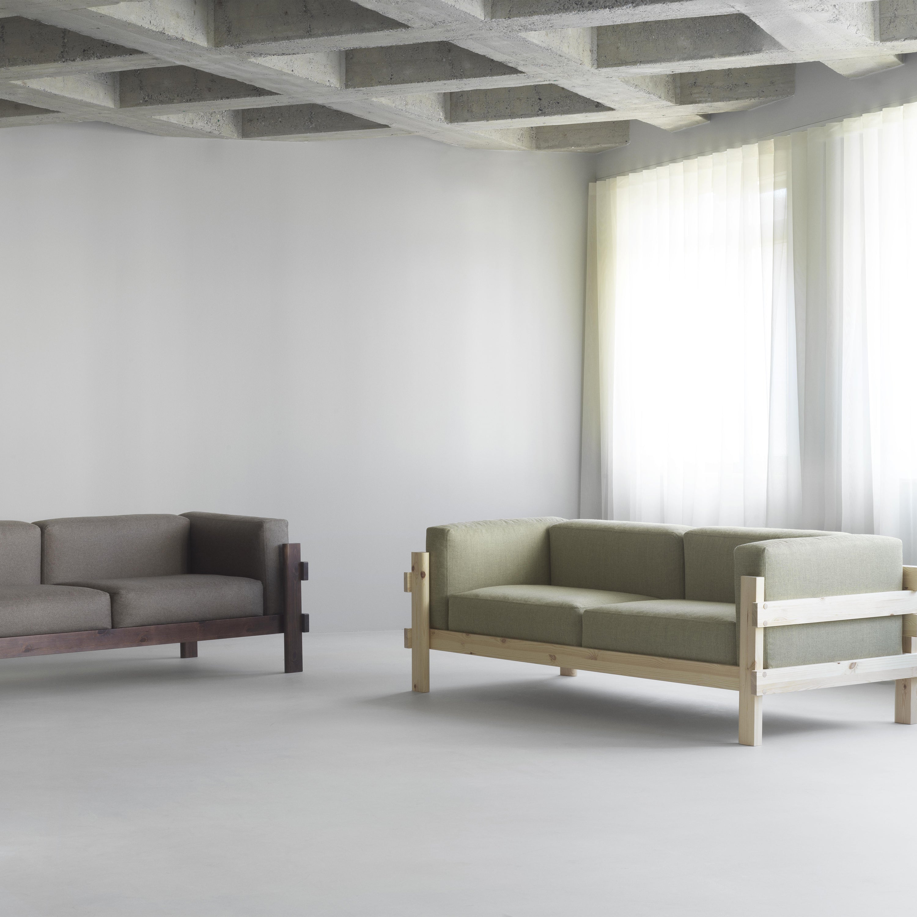 Normann Copenhagen Kube 3-zitsbank - Grijs / Beige