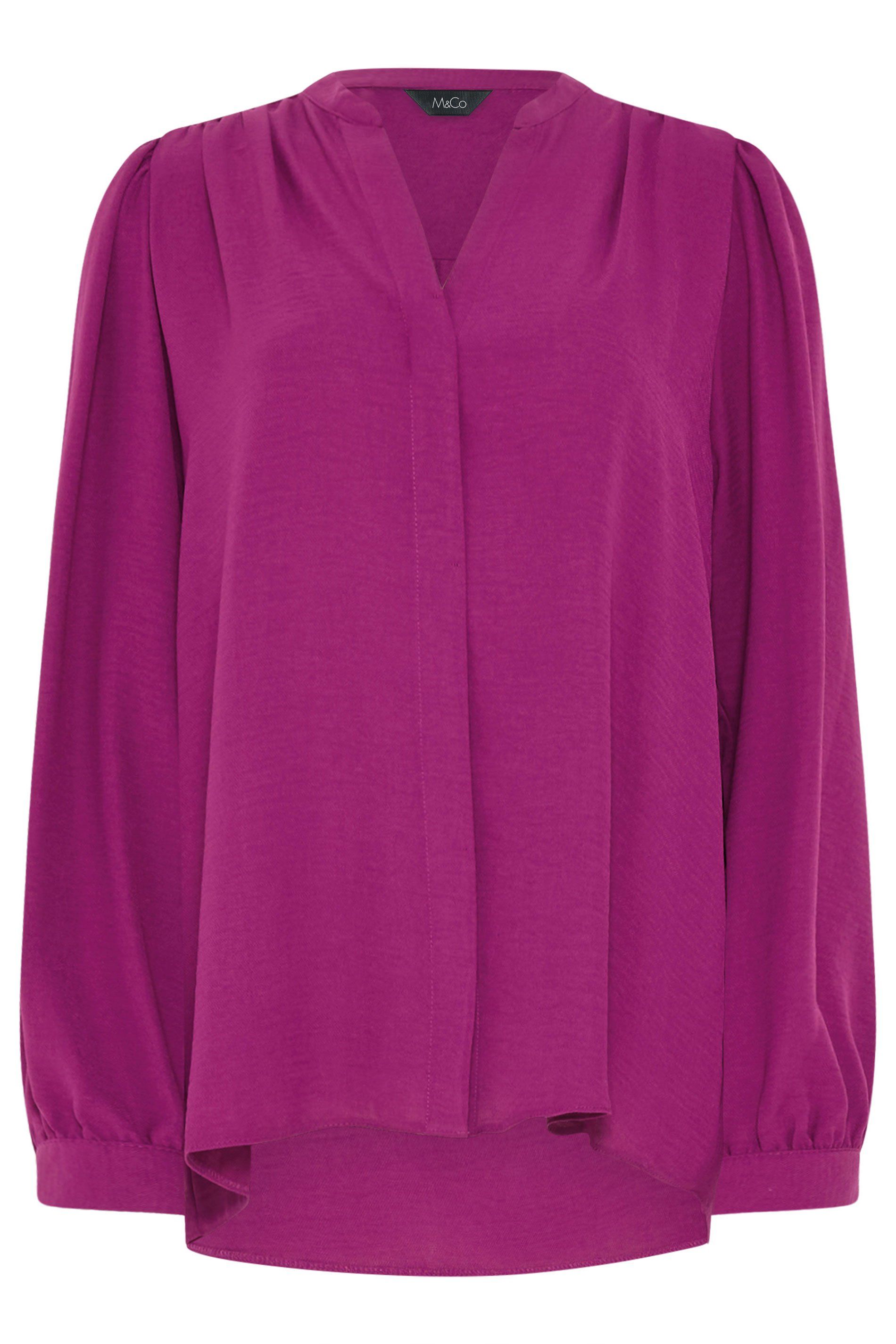 M&Co Notch Neck Blouse
