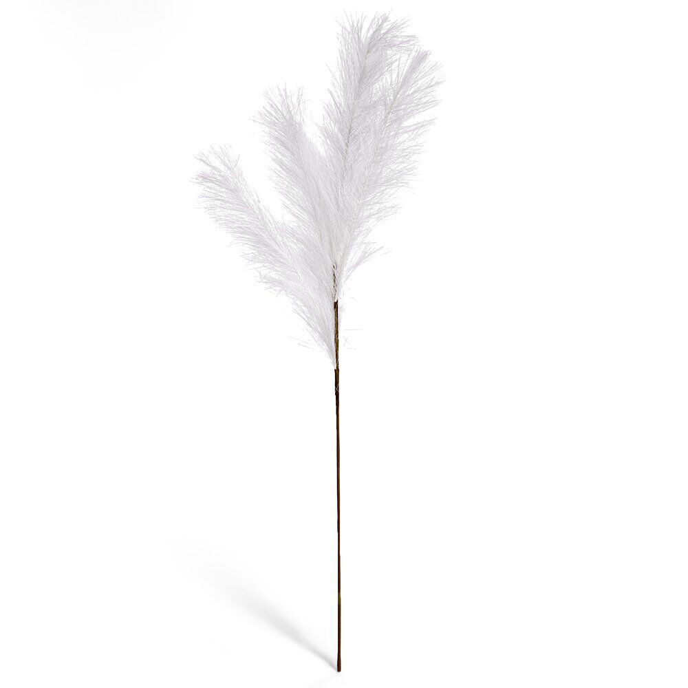 Feuillage artificiel herbe de la pampa blanc H91cm