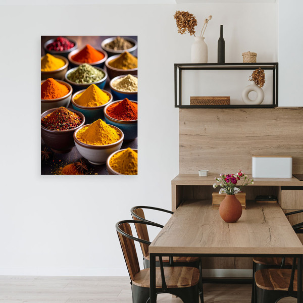 Obraz do kuchni, Przyprawy i zioła 20x30