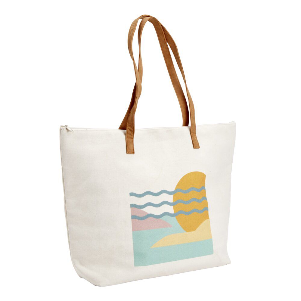 Sac isotherme fraÎcheur aluminium 2 anses motif paysage 27L 53x53xH58cm
