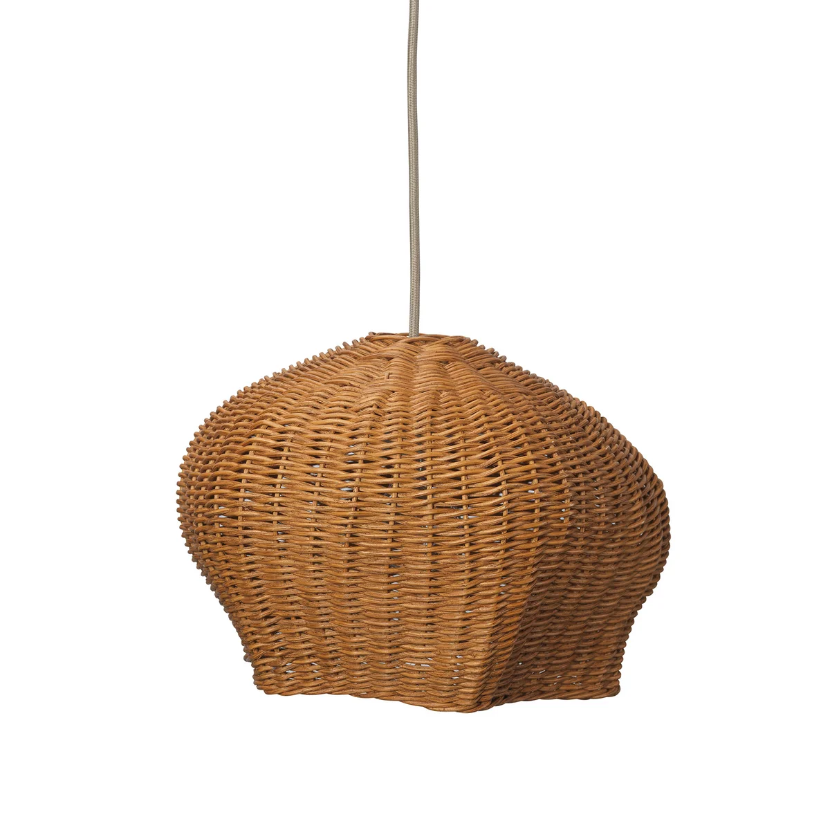 Ferm Living - Drape Lampenschirm S, Rattan natur