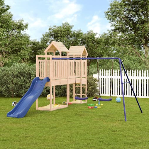 NNEVL Outdoor Playset Solid Wood Pine
