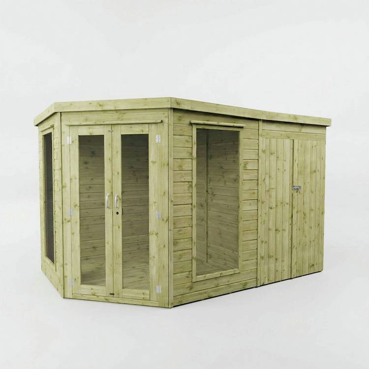 Mercia Corner Summerhouse with Shed - 7 x 7ft