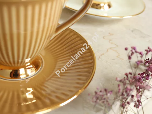 Filiżanka ze spodkiem 0,25 L / 15 cm Chodzież - Dalia Topaz GZ03