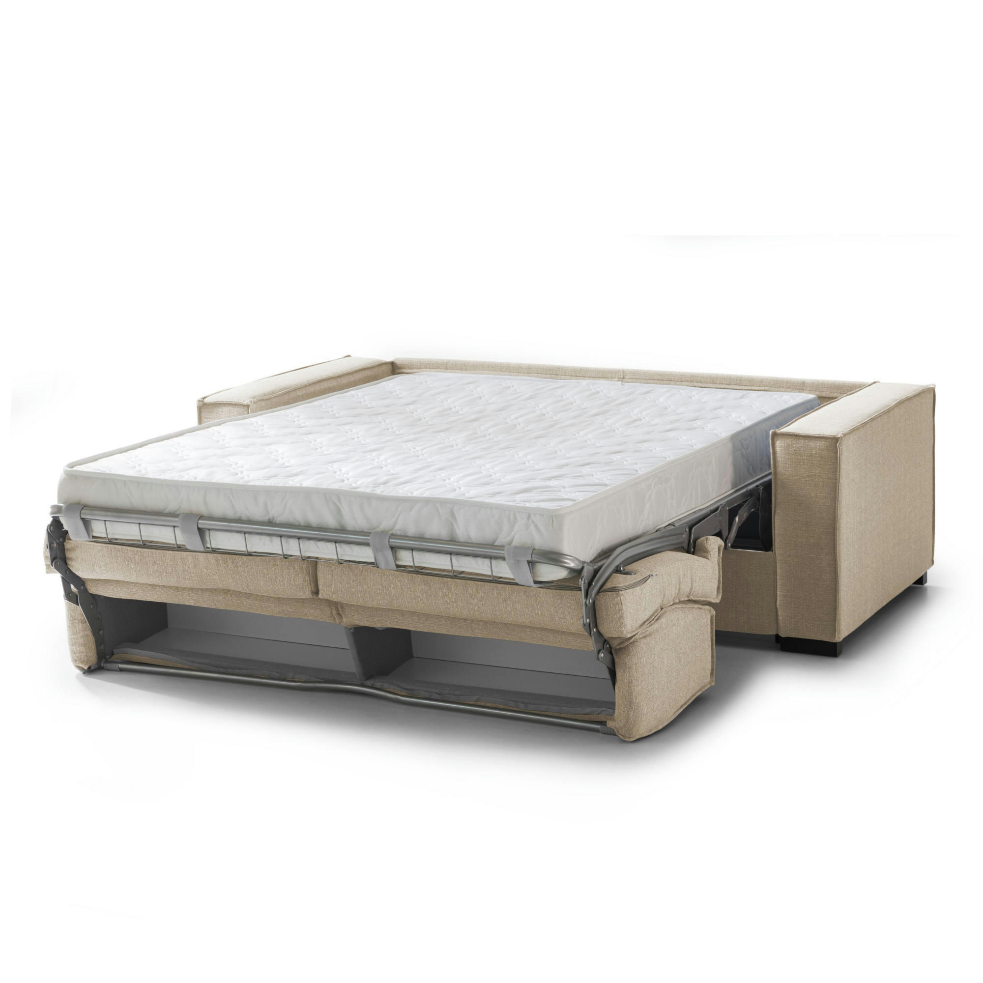 GIULIANA - Canapé lit 2 places en tissu beige