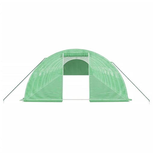 NNEVL Greenhouse with Steel Frame Green 56 m&sup2; 14x4x2 m