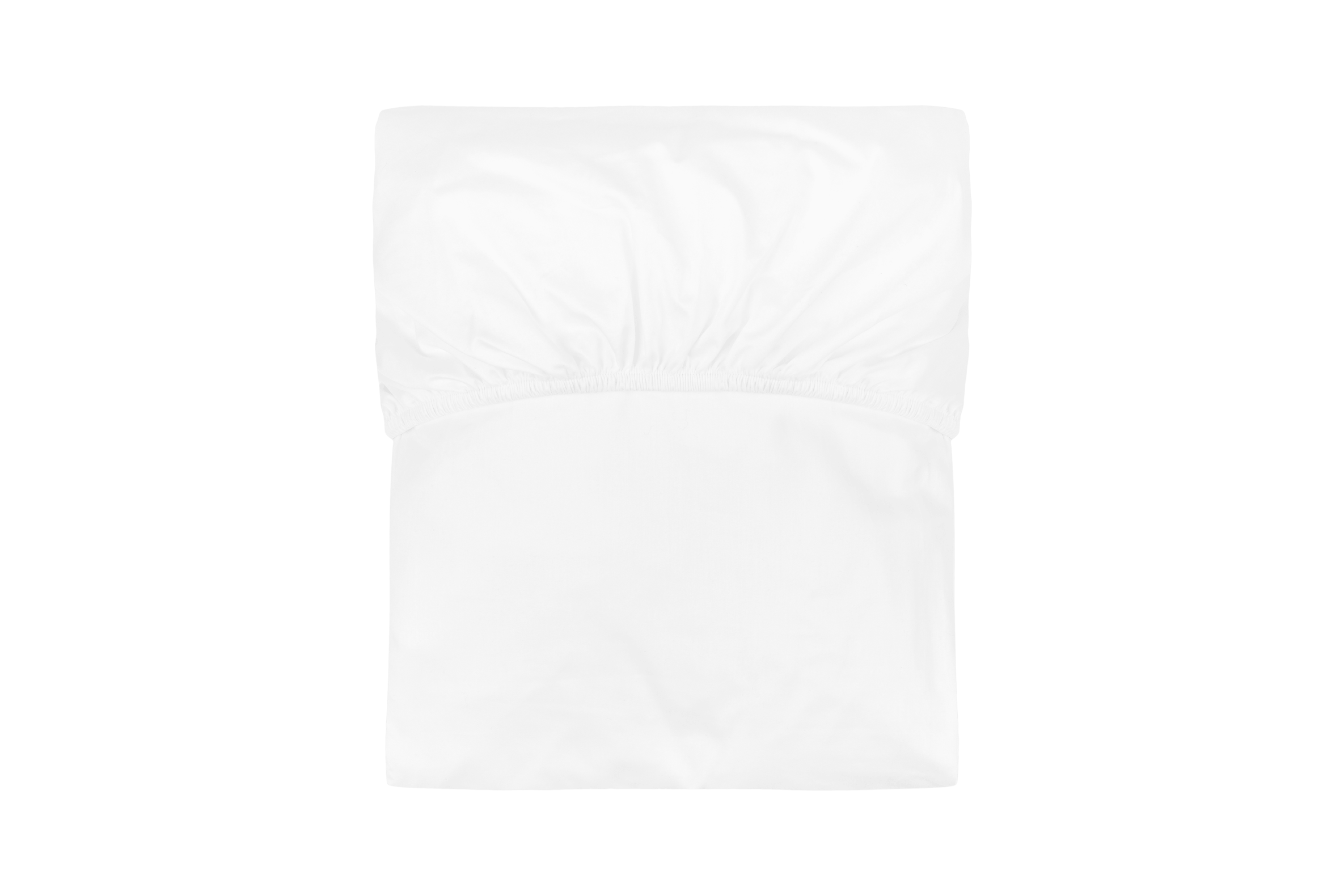 noo.ma Oba hoeslaken katoen 160 x 200 cm - Classic White, 30 cm hoogte