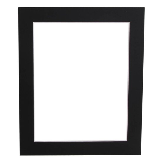Black Single Aperture Mount 12 x 10 Inches