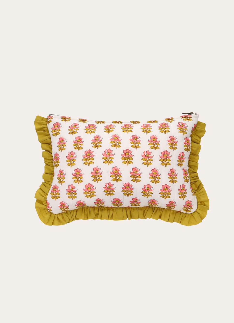 POCHETTE à MOTIF FLORAL AVEC VOLANTS FARAH MULTICOLORE