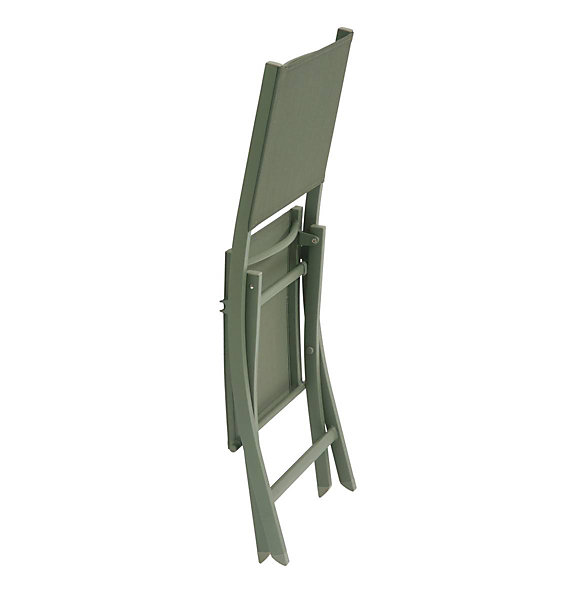 Lot de 4 Chaises de jardin Essentia pliable vert laurier - Hespéride