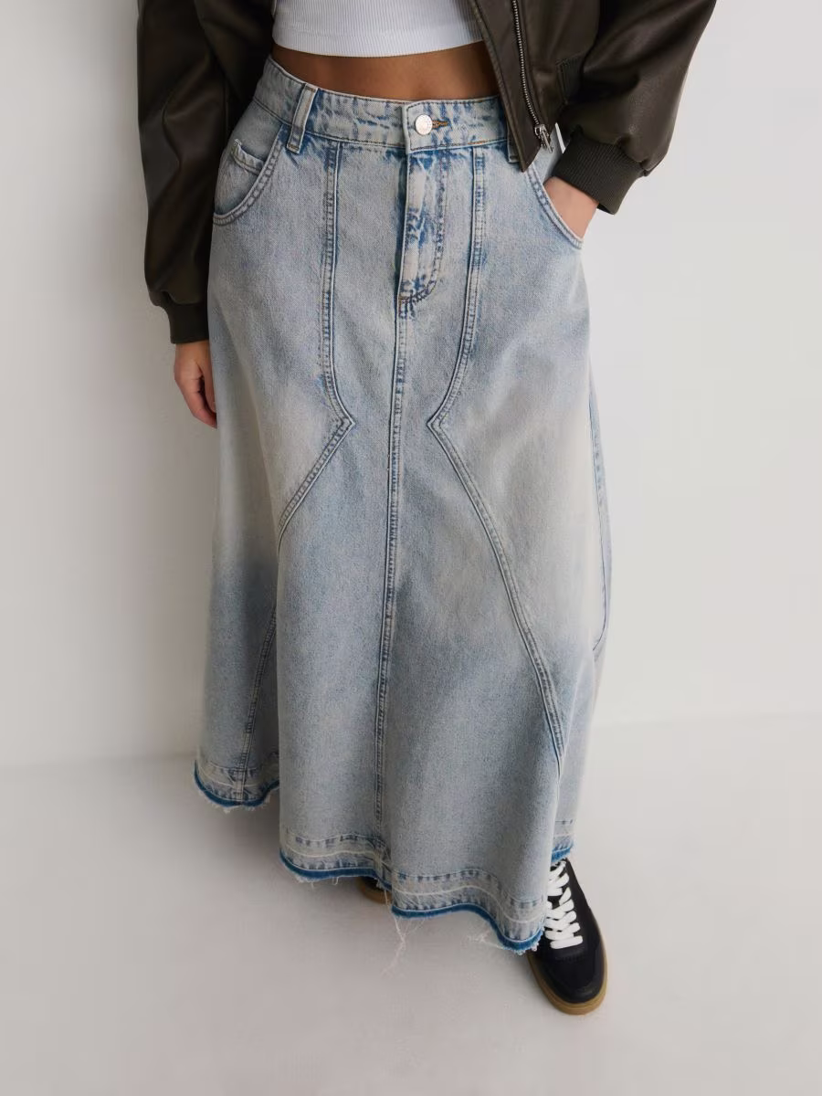 Denim Maxi Skirt