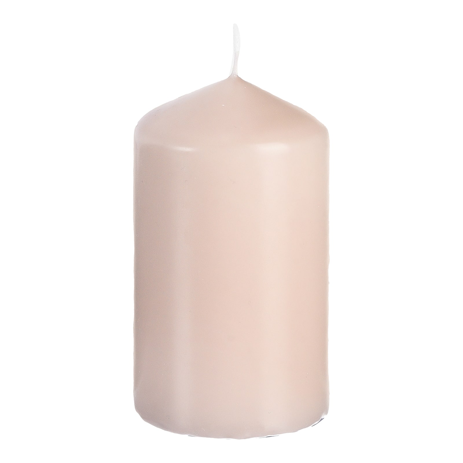 Stumpenkerze Basic Beige, ⌀ 6 cm, H 100 mm