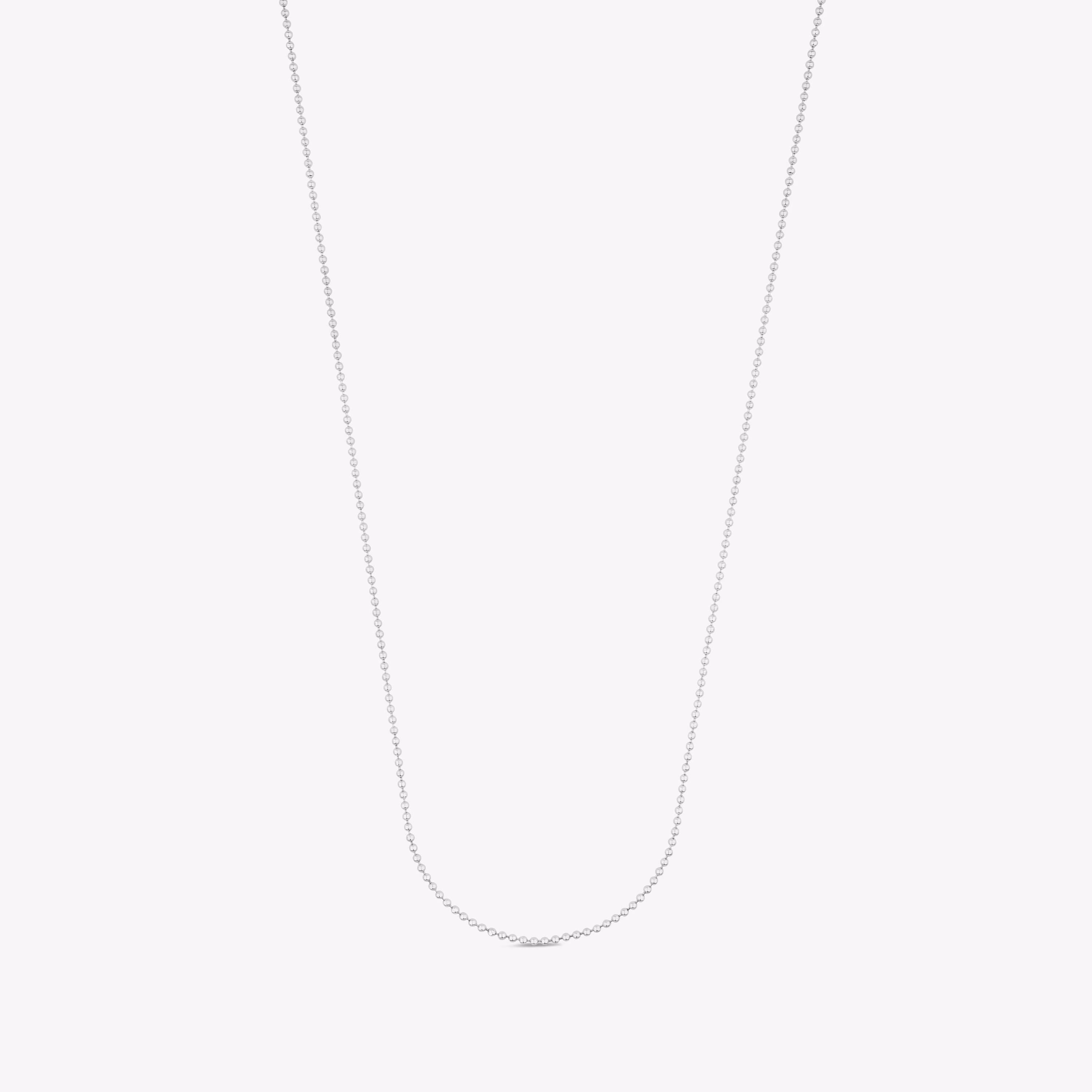 Gargantilla de plata con bolas, 58 cm Chain