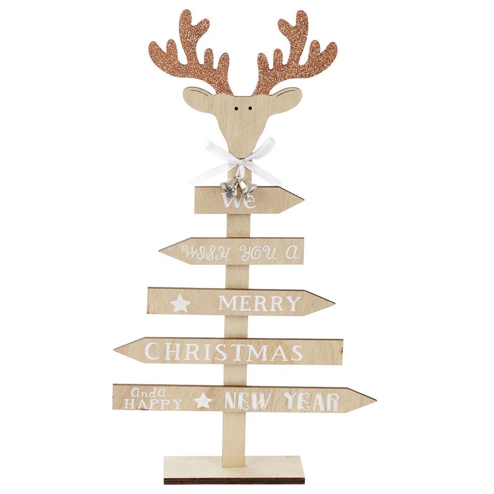 Sapin de No&euml;l en bois à poser