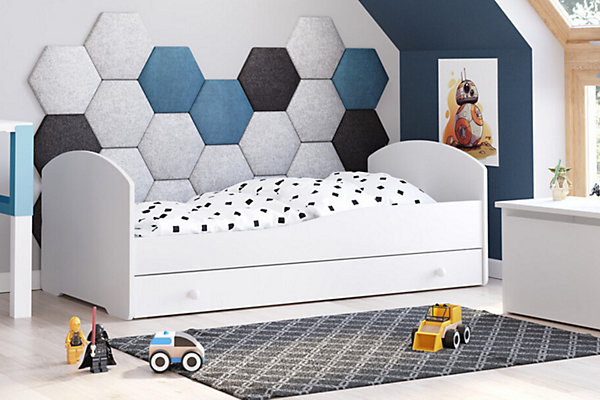 Lit simple Luk 160x80 avec tiroir