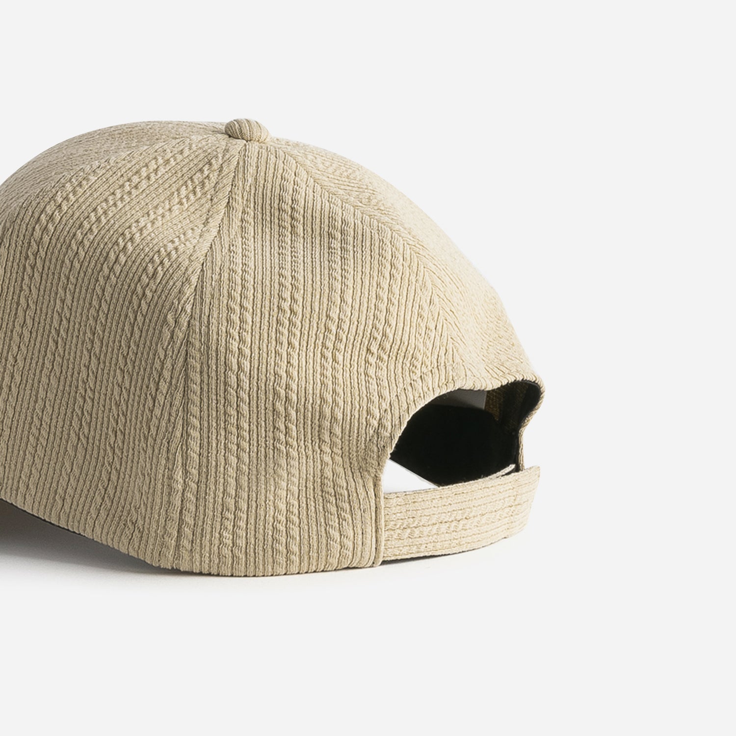 Casquette TEXTO beige côtelée