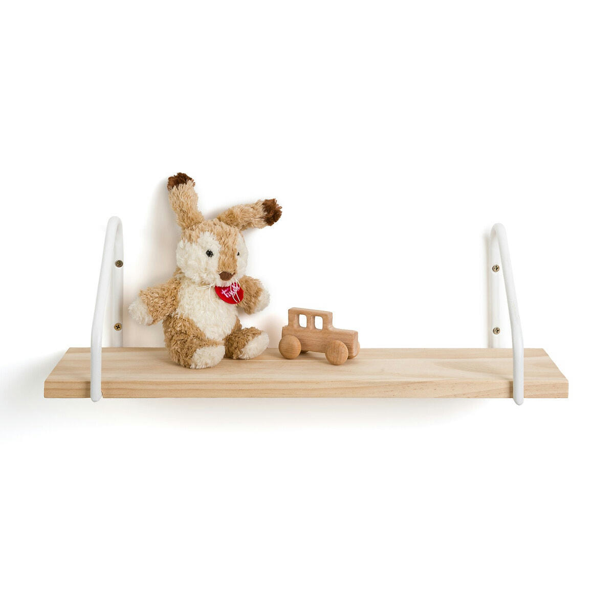Etagère murale pin et métal fer L50 cm, Vinto