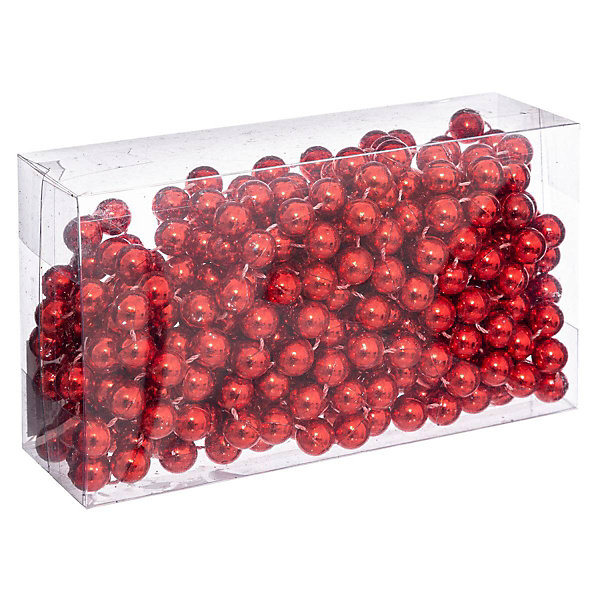Guirlande de Noël Perle Rouge 10 mm x 5 m - Atmosphera