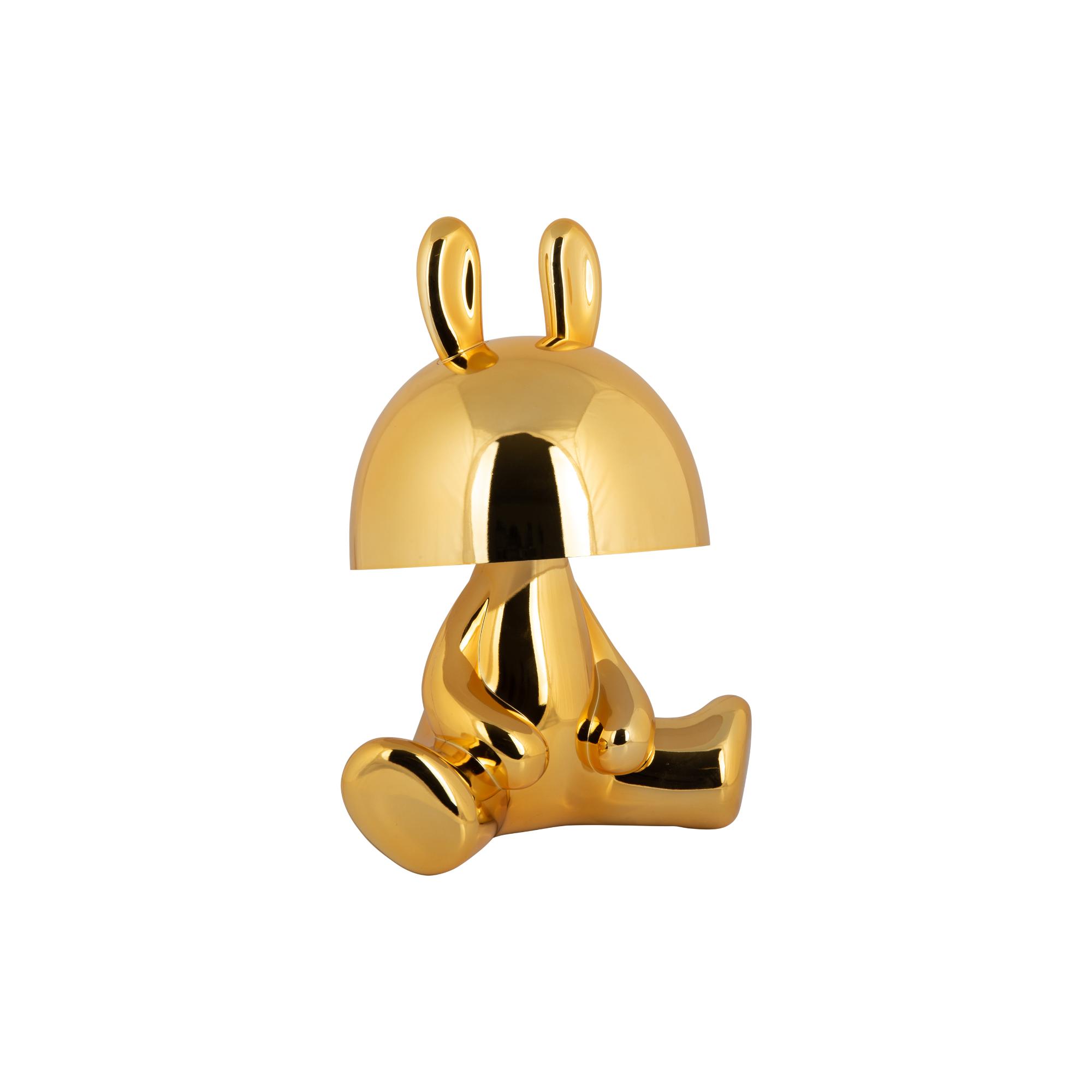 Leitmotiv tafellamp Bunny LED - goud - 22x17x27cm