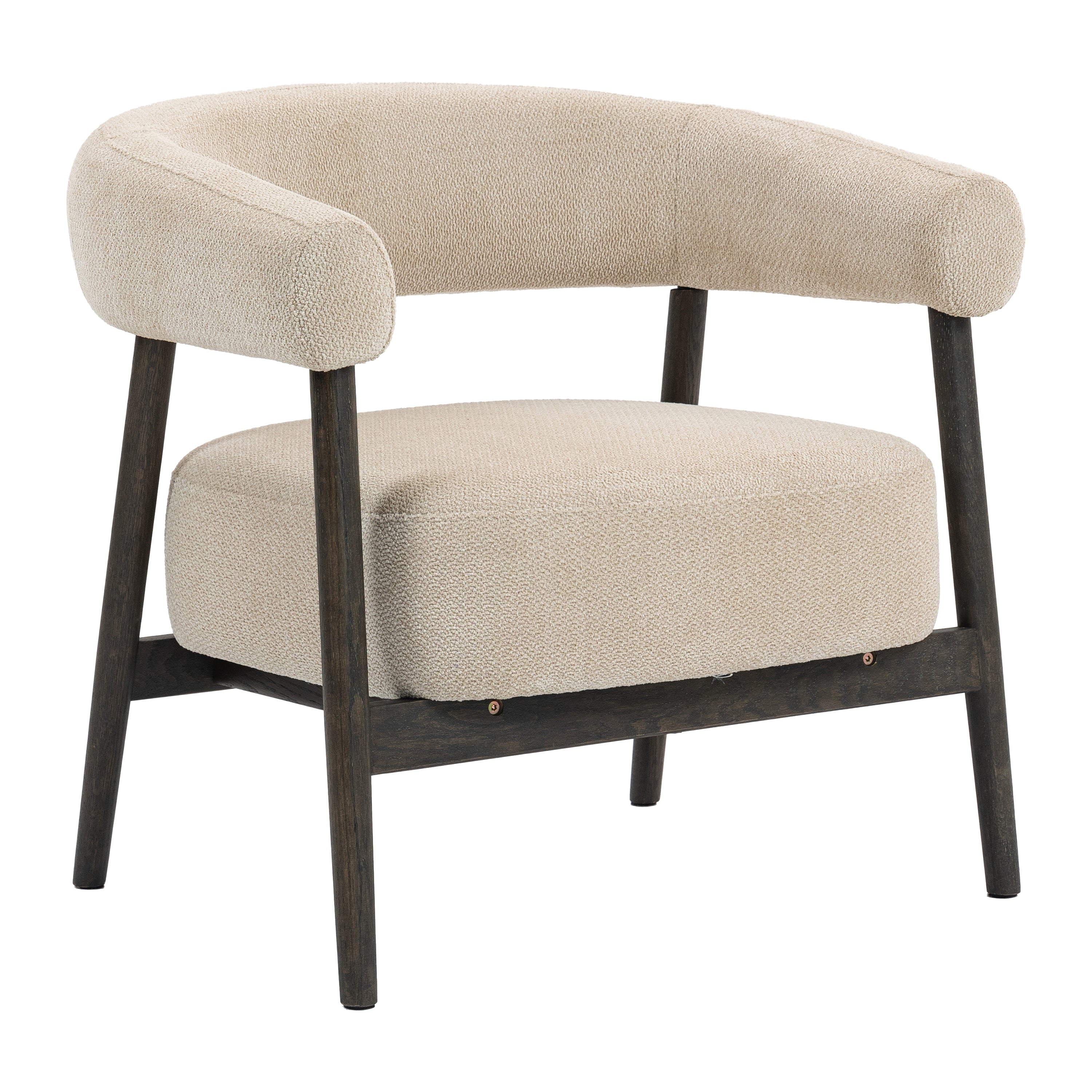 by fonQ Sora Fauteuil - Beige / Walnoot